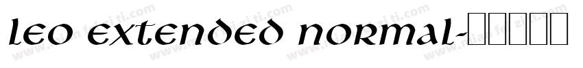 Leo Extended Normal字体转换